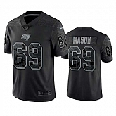 Men's Tampa Bay Buccaneers #69 Shaq Mason Black Reflective Limited Stitched Jersey,baseball caps,new era cap wholesale,wholesale hats